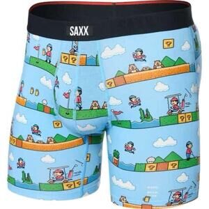 Saxx Vibe Xtra Soft Comfort Boxer Briefs Minecraft Mario Small